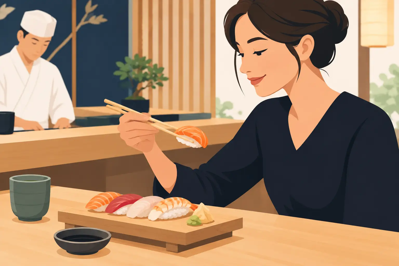 How to Eat Nigiri With Confidence at a Sushi Bar